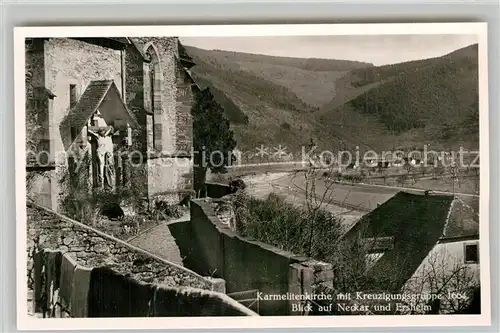 AK / Ansichtskarte Hirschhorn Neckar Karmelitenkirche Kreuzigungsgruppe  Kat. Hirschhorn (Neckar)