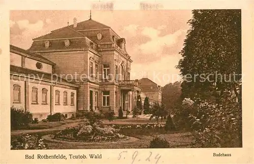 AK / Ansichtskarte Bad Rothenfelde Badehaus Kat. Bad Rothenfelde