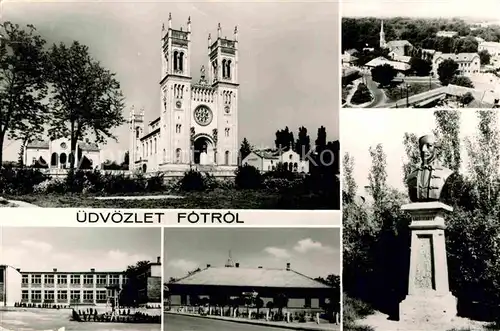 AK / Ansichtskarte Fotrol Kirche Halle Panorama Denkmal