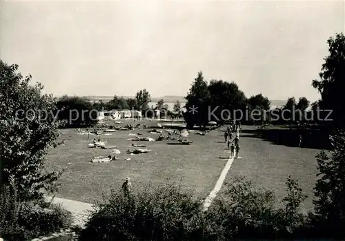 AK / Ansichtskarte Thielle Sonnenbad und Camping am Neuenburgersee Kat. Thielle