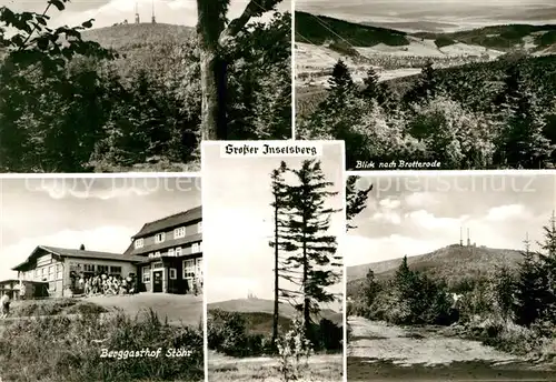 AK / Ansichtskarte Grosser Inselsberg Berggasthof Stoehr Brotterode  Kat. Brotterode