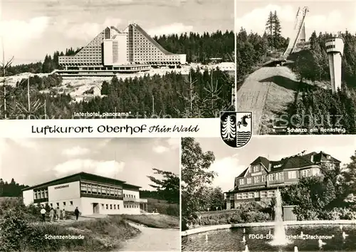 AK / Ansichtskarte Oberhof Thueringen Interhotel Panorama Schanzenbaude Erholungsheim Stachanow  Kat. Oberhof Thueringen