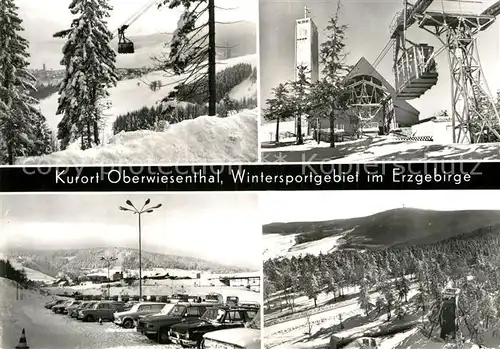 AK / Ansichtskarte Oberwiesenthal Erzgebirge Seilbahn  Kat. Oberwiesenthal