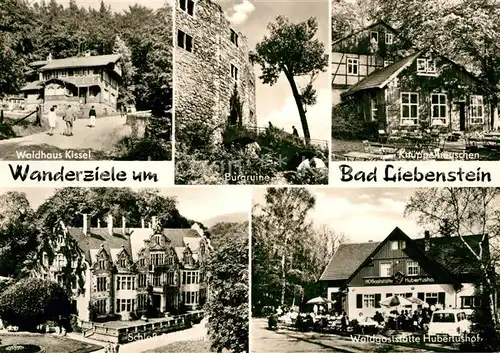 AK / Ansichtskarte Bad Liebenstein Waldhaus Kissel Waldgaststaette Hubertushof Knueppelhaeuschen  Kat. Bad Liebenstein