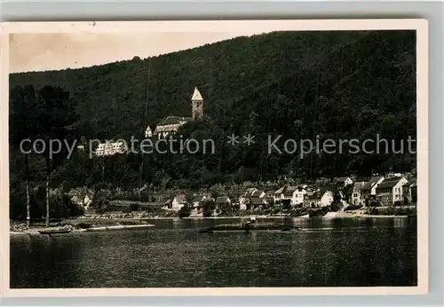 AK / Ansichtskarte Zwingenberg Neckar Teilansicht Burg