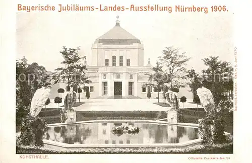 AK / Ansichtskarte Ausstellung Bayr Landes Nuernberg 1906 Kunsthalle  Kat. Expositions