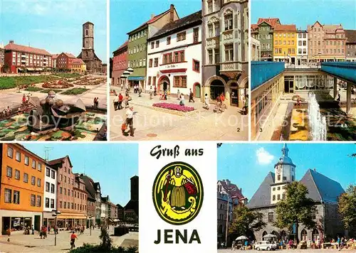 AK / Ansichtskarte Jena Thueringen Platz der Kosmonauten Johannisstrasse Historisches Rathaus