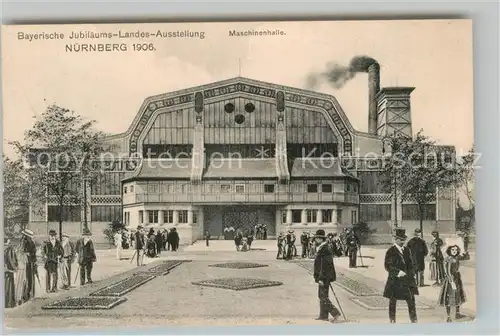 AK / Ansichtskarte Ausstellung Bayr Landes Nuernberg 1906 Maschinenhalle  Kat. Expositions