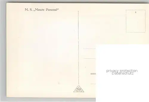 AK / Ansichtskarte Dampfer Oceanliner M.S. Monte Pascoal  Kat. Schiffe