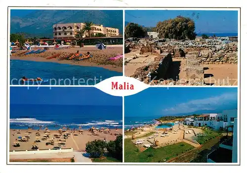 AK / Ansichtskarte Malia Stalida Strand Bucht Park Grabungsstaette