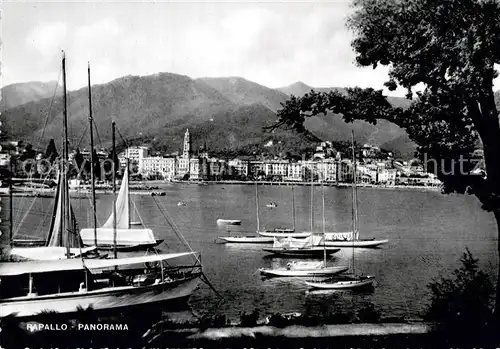 AK / Ansichtskarte Rapallo Liguria Panorama Hafen Berge Kat. Rapallo