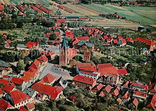 AK / Ansichtskarte Westerstede Marktplatz Kirche Fliegeraufnahme Kat. Westerstede