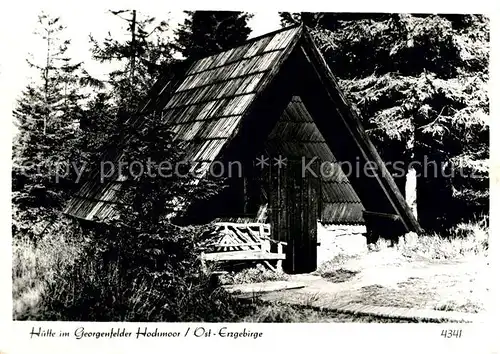 AK / Ansichtskarte Georgenfeld Huette im Hochmoor  Kat. Zinnwald Georgenfeld