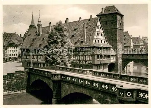 AK / Ansichtskarte Nuernberg Maxbruecke Wasserturm Kat. Nuernberg