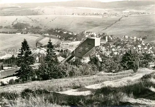 AK / Ansichtskarte Oberwiesenthal Erzgebirge Blick vom Eckbaure Sprungschanze Kat. Oberwiesenthal