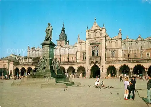 AK / Ansichtskarte Krakow Malopolskie Platz Denkmal  Kat. Krakow