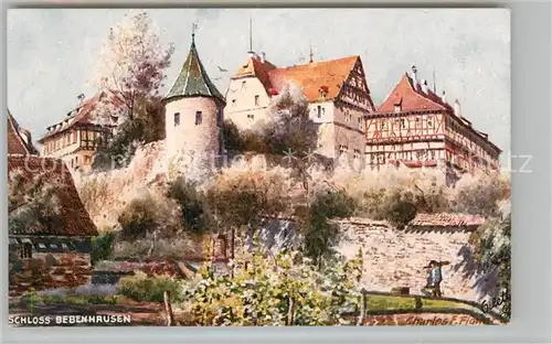 AK / Ansichtskarte Verlag Tucks Oilette Nr. 645 B Tuebingen Schloss Bebenhausen Charles E. Flower  Kat. Verlage