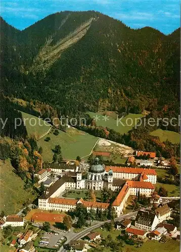 AK / Ansichtskarte Ettal Benediktinerabtei 14. Jhdt. Fliegeraufnahme Kat. Ettal