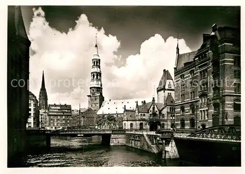 AK / Ansichtskarte Hamburg Katharinenkirche Nikolaikirche Kat. Hamburg