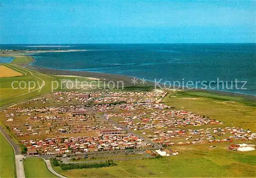 AK / Ansichtskarte Hooksiel Nordseebad Fliegeraufnahme Campingplatz Kat. Wangerland