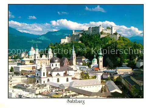 AK / Ansichtskarte Salzburg Oesterreich Altstadt Kirchen Festung Hohensalzburg  Kat. Salzburg