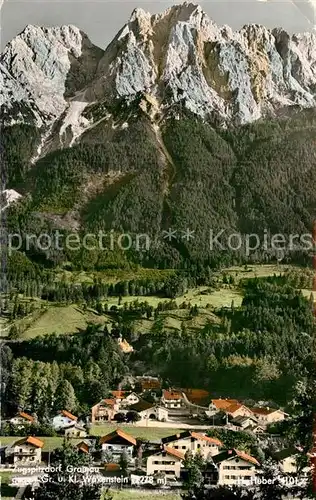 AK / Ansichtskarte Grainau Zugspitzdorf gegen Waxenstein  Kat. Grainau