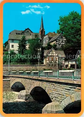 AK / Ansichtskarte Bad Berleburg Partie an der Odeborn Kat. Bad Berleburg