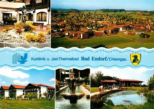 AK / Ansichtskarte Bad Endorf Fliegeraufnahme Kurklinik Jod Thermalbad Kat. Bad Endorf