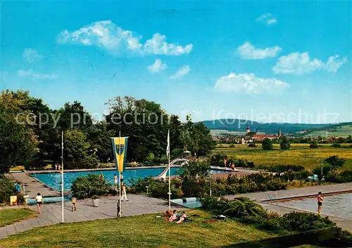 AK / Ansichtskarte Bad Soden Salmuenster Freibad und Franziskanerkloster Kat. Bad Soden Salmuenster