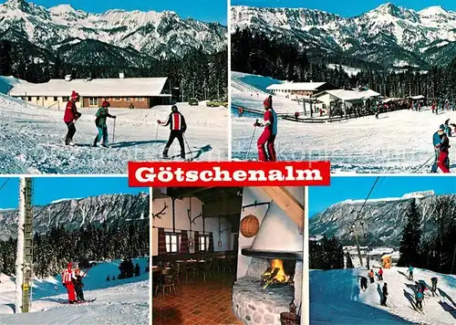 AK / Ansichtskarte Loipl Bischofswiesen Goetschenalm Berggaststaette Restaurant Kat. Bischofswiesen