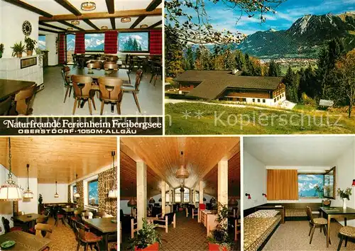 AK / Ansichtskarte Oberstdorf Naturfreundehaus Ferienheim Freibergsee Kat. Oberstdorf