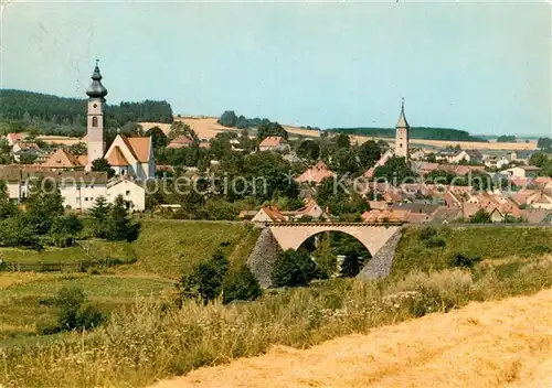 AK / Ansichtskarte Floss Ortsansicht mit Kirchen Kat. Floss