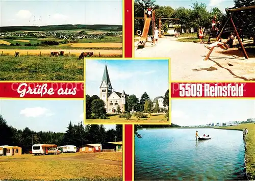 AK / Ansichtskarte Reinsfeld Hunsrueck Panorama Spielplatz Campingplatz Kat. Reinsfeld