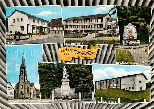 AK / Ansichtskarte Oberschefflenz Roeder Denkmal Partie Heim Kirche Halle Kat. Schefflenz