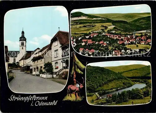 AK / Ansichtskarte Struempfelbrunn Teilansicht Kirche Panorama  Kat. Waldbrunn