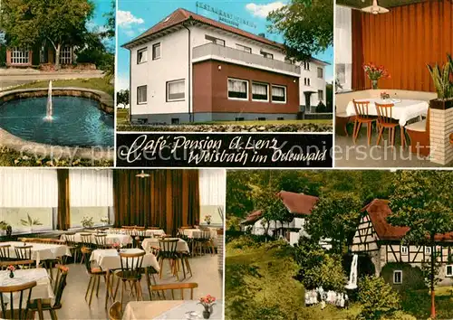 AK / Ansichtskarte Weisbach Waldbrunn Cafe Pension Lenz Kat. Waldbrunn