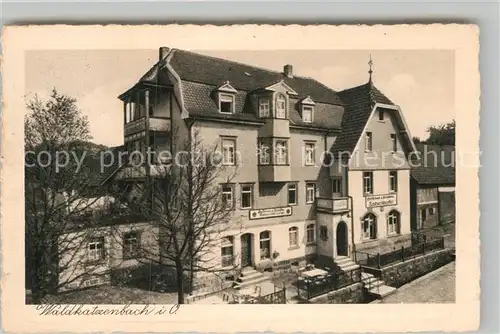 AK / Ansichtskarte Waldkatzenbach Gasthof Pension Katzenbuckel Kat. Waldbrunn