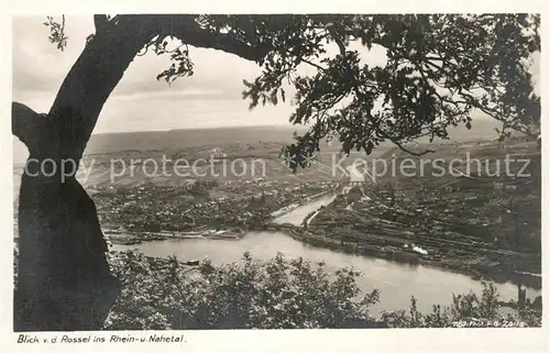 AK / Ansichtskarte Foto Zeitz F.G. Nr. 1187 Blick von der Rossel Rhein  und Nahetal Kat. Berchtesgaden