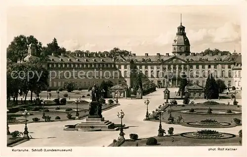 AK / Ansichtskarte Foto Kellner Rolf Nr. 1160 Karlsruhe Schloss Landesmuseum  Kat. Fotografie