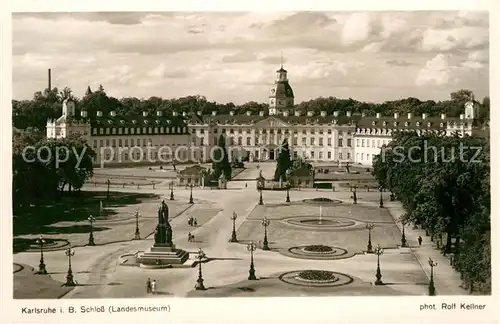 AK / Ansichtskarte Foto Kellner Rolf Nr. 8152 Karlsruhe Schloss Landesmuseum  Kat. Fotografie