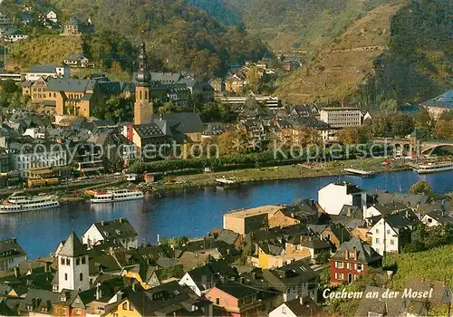 AK / Ansichtskarte Cochem Mosel Teilansicht Kirche Kat. Cochem