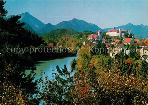 AK / Ansichtskarte Fuessen Allgaeu mit Breitenberg Falkenstein Edelsberg Kat. Fuessen