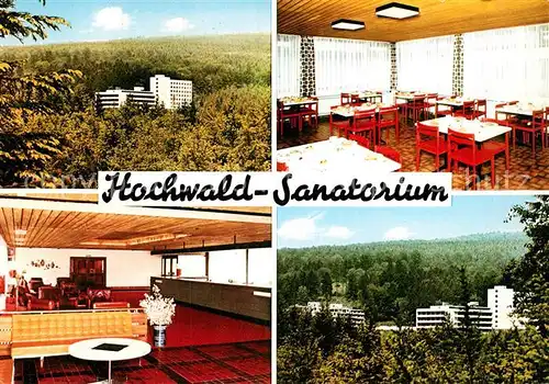 AK / Ansichtskarte Weiskirchen Schwarzwald Hochwald Sanatorium
