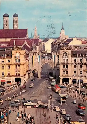 AK / Ansichtskarte Muenchen Stachus Karlstor Kat. Muenchen