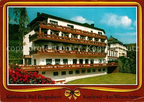 AK / Ansichtskarte Bad Bergzabern Kurhotel Am Wonneberg Kat. Bad Bergzabern