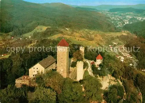 AK / Ansichtskarte Heppenheim Bergstrasse Fliegeraufnahme Starkenburg Kat. Heppenheim (Bergstrasse)