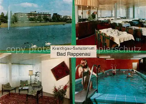 AK / Ansichtskarte Bad Rappenau Kraigau Sanatorium Hallenbad Restaurant Kat. Bad Rappenau