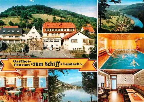 AK / Ansichtskarte Lindach Eberbach Gasthof Pension Zum Schiff Kat. Eberbach