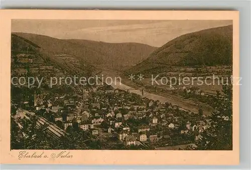 AK / Ansichtskarte Eberbach Neckar Panorama Kat. Eberbach