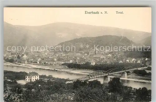 AK / Ansichtskarte Eberbach Neckar Panorama Kat. Eberbach